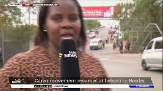 Mozambique Unrest  Cargo movement resumes at Lebombo Border [upl. by Strawn887]