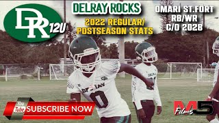 🔥🔥Delray Rocks 12U OMARI STFORT RBWR CO 2028 RegularPostseason Highlights🔥🔥 [upl. by Bernadine577]