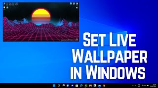 HOW TO USE ANY VIDEO AS WALLPAPER IN WINDOWS 10  New easy method [upl. by Nepean210]