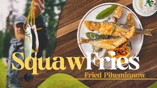 Squaw Fries Fried Pikeminnow Recipe How to Cook Pikeminnow Easy Finger Fried Local Fish Recipe [upl. by Yslek80]