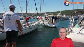 Analyse Hafenkino Eine coole Idee des Marineros befreit eine Yacht aus der Mooring [upl. by Yecnuahc]