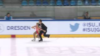 ISU 2014 Jr Grand Prix Dresden Short Dance Polina GORLOV  Eduard VISHNJAKOV GER [upl. by Norabel593]