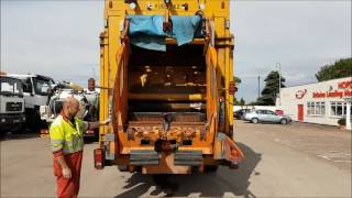 Terberg bin lift demonstration [upl. by Ileek]