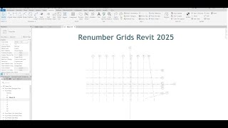 Renumber Grids Revit 2025 [upl. by Leonora]