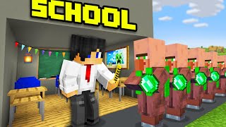 Minecraft but I Open a School [upl. by Drucy]