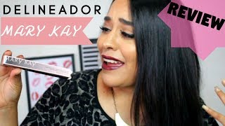 DELINEADOR EN PLUMÓN MARY KAY  Review  Tutorial [upl. by Llednew]