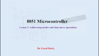 8051 Microcontroller Lesson 3 Addressing modes and data move operations [upl. by Anairam]