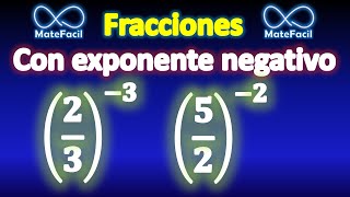 Fracciones con exponente negativo Explicado súper fácil [upl. by Tuinenga543]