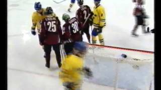 Hockey OS 2006  Tre kronor mot Lettland [upl. by Attenahs]