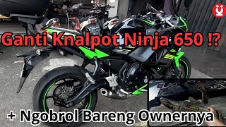 AKRAPOVIC NINJA 650 2017‼️ SUARANYA GURIH BANGET [upl. by Man]