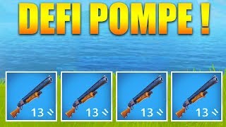 DEFI GAGNER EN UTILISANT UNIQUEMENT DES POMPES sur FORTNITE BATTLE ROYALE [upl. by Ynahpit]