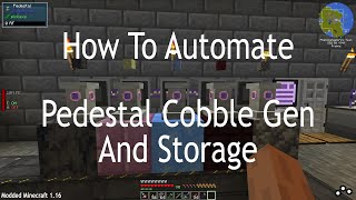 How to Automate Pedestals Cobble Generation and Storage [upl. by Fugate]