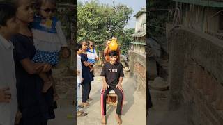 Khushi ka family balloon popping game 🎈 shorts youtubeshorts tranding viral [upl. by Hnahym]