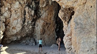 Hidden beaches and caves of the Himare coast in Albania [upl. by Hofstetter]