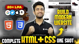 HTML amp CSS Full Course Beginners to Pro 2024  3 Mini Projects Included 🔥 Web Development Course [upl. by Attelahs]