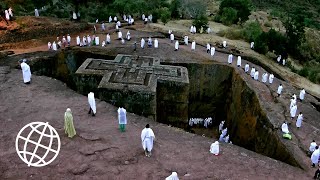 RockHewn Churches of Lalibela Ethiopia Amazing Places [upl. by Anibas]