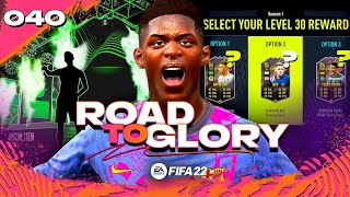 I chose my LEVEL 30 reward PLAYER FIFA 22 Road to Glory 40 [upl. by Hulbard]