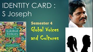 IDENTITY CARDS JosephSem 4 Global Voices and CultureSummary In Eng amp Malayalam [upl. by Nairb]