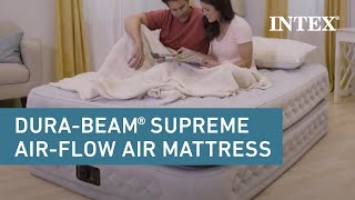 Intex® 20in DuraBeam® Plus Supreme AirFlow Air Mattress [upl. by Ahsilyt495]