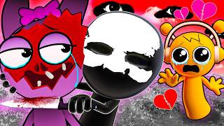 ORANGE OREN FALLS IN LOVE WITH PINK Incredibox Sprunki Animation [upl. by Elane388]