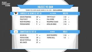 Horsley amp Send CC 1st XI v Banstead CC 1st XI [upl. by Olivier]