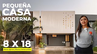 MODERNA CASA PEQUEÑA DE 200m²  Obras Ajenas  Kisarq Constructora [upl. by Vivia]