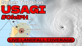 Super Typhoon Usagi OfelPH Striking Luzon Philippines  LIVE COVERAGE [upl. by Edlun456]