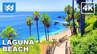 4K Laguna Beach  Heisler Park in Orange County California USA  Scenic Walking Tour 🎧 [upl. by Arreit]