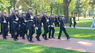 Midshipmens parade before a football game [upl. by Og95]