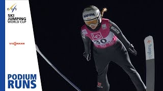 Juliane Seyfarth  Ladies Normal Hill  Lillehammer  1st place  FIS Ski Jumping [upl. by Oirevas]