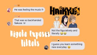 Haikyuu Kiyoko Exposes Tiktokspt 6𝕙𝕩𝕟𝕖𝕪𝕓𝕖𝕖 [upl. by Ailemac]