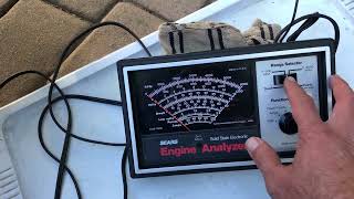 Measuring RPM using an analog engine analyzer  HarleyDavidson Evolution [upl. by Alyahc]