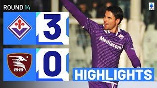 FIORENTINASALERNITANA 30  HIGHLIGHTS  Sottil seals win with a beauty  Serie A 202324 [upl. by Stephenie491]