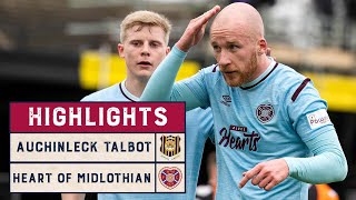 HIGHLIGHTS  Auchinleck Talbot 05 Heart of Midlothian  Scottish Cup 202122 Fourth Round [upl. by Hugh]