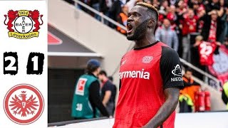 BAYERN LEVERKUSEN 21 EINTRACHT FRANCOFORTE RIBALTATA GRAZIE ALLA CLASSE SUBENTRATA DI WIRTZ 🔴⚫️🦁 [upl. by Marentic]