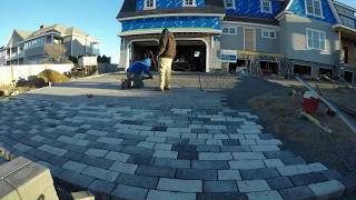 Unilock Paver Driveway Construction Time Lapse [upl. by Harl54]