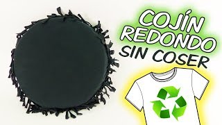 Como hacer un COJÍN REDONDO sin coser [upl. by Jeb]