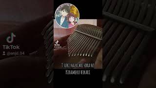 Hoshi no Yo Yuzu  Taishou Otome Otogibanashi shorts anime music song kalimba cover [upl. by Eisteb950]