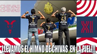 Nuevo Jersey Chivas Cl 2025 quotLLEVAMOS EL HIMNO DE CHIVAS EN LA PIELquot [upl. by Ubana]