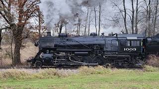 Horicon WI  Steam Locomotive  Engine 1003 Soo Line  November 2021 [upl. by Xenophon]