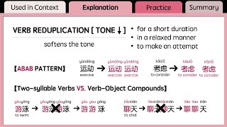 Part 2 Two Syllable VERB REDUPLICATION ABAB vs VERBOBJECT Compounds [upl. by Ameg796]