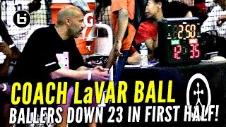 LaVar Ball Coaches Big Ballers to Comeback Down 23 Points In First Half [upl. by Pellegrini]