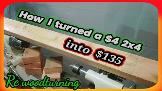 wood turning 2x4s for profit [upl. by Asyle659]