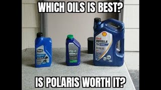 Polaris VS Super Tech VS Rotella Which oil is best  Which is best value [upl. by Greyson]