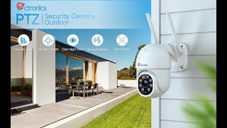 1080P Ctronics PTZ Wifi Security Camera with 18m Color Night Vision and Auto Tracking [upl. by Elliven]