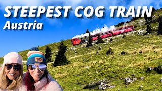 Steepest Cog train ride in Austria  St Wofgang Schafberg Mountain [upl. by Yxel785]