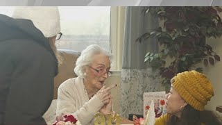 Americas oldest living person Edie Ceccarelli celebrates 116th birthday [upl. by Honorine]