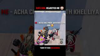 Cute Girl Rejected Me In a Match 🤡  8te thunder bgmi shorts ytshorts shortsfeed pubgmobile [upl. by Sherrie198]