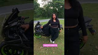 Lady rider reels bikerider reelsvideo bikelover love uk07raider shorthvideo motoercycle [upl. by Ordnazil]