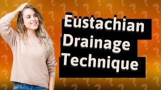 How do you massage an Eustachian tube to drain [upl. by Anoit]